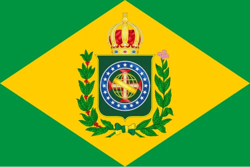 Bandeira do Império do Brasil (20 estrelas) (Segundo Reinado – 15 de novembro de 1889)